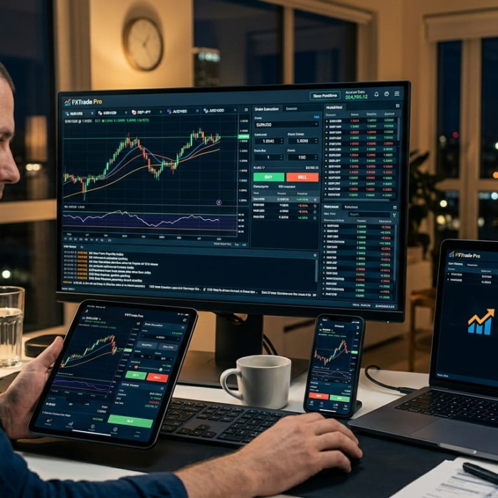 Cross-platform forex software with multi-device trading compatibility