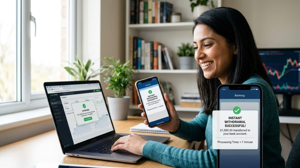 Instant withdrawal forex brokers with fast payment processing.