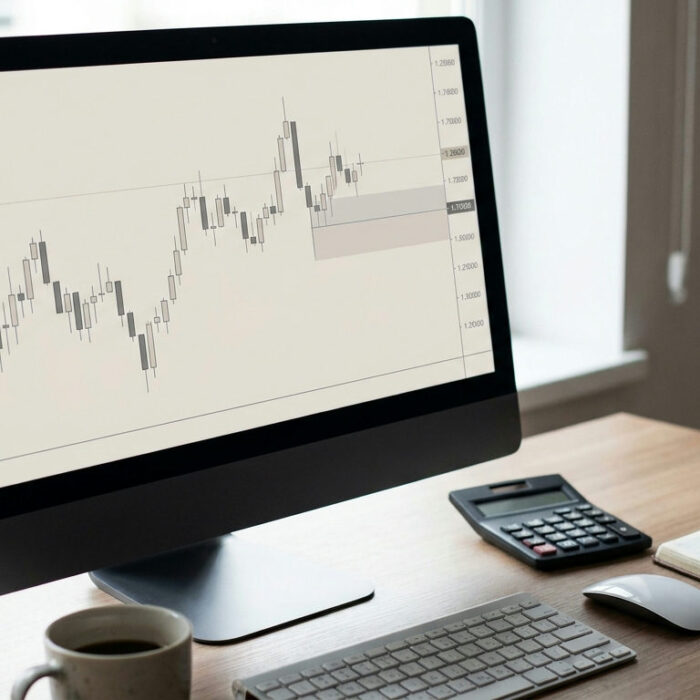 Pip in forex shown as small decimal price moves on a EUR/USD chart